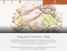 Tablet Screenshot of braborestaurant.com